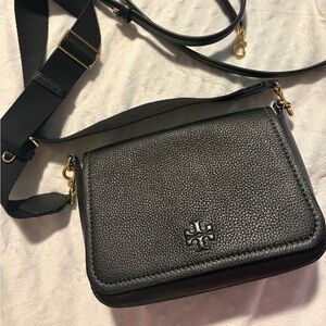 Black Leather Crossbody Bag